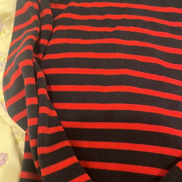 Petit Bateau Striped navy and red Sweater - Picture 3 of 7